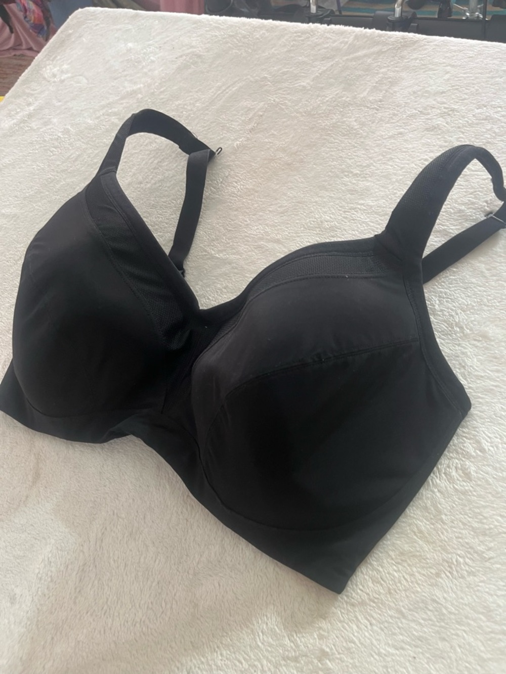 Torrid Active Underwire Sports Bra High Impact Full Coverage Solid Black EUC